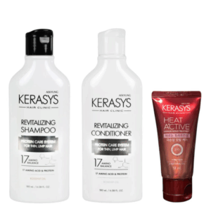 Kerasys – Revitalizing Rosehip Oil Duo (Sh + Cd 180ml) + Mini Leave-In Heat Active Damage Repair 50ml