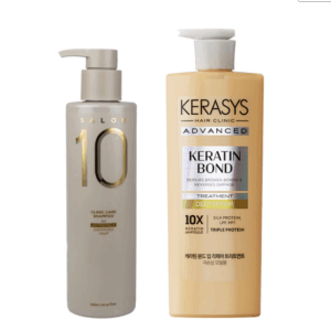 Mise en Scène & Kerasys – Shampoo for Extremely Damaged Hair 500ml + Keratin Bond Deep Repair Treatment 600ml